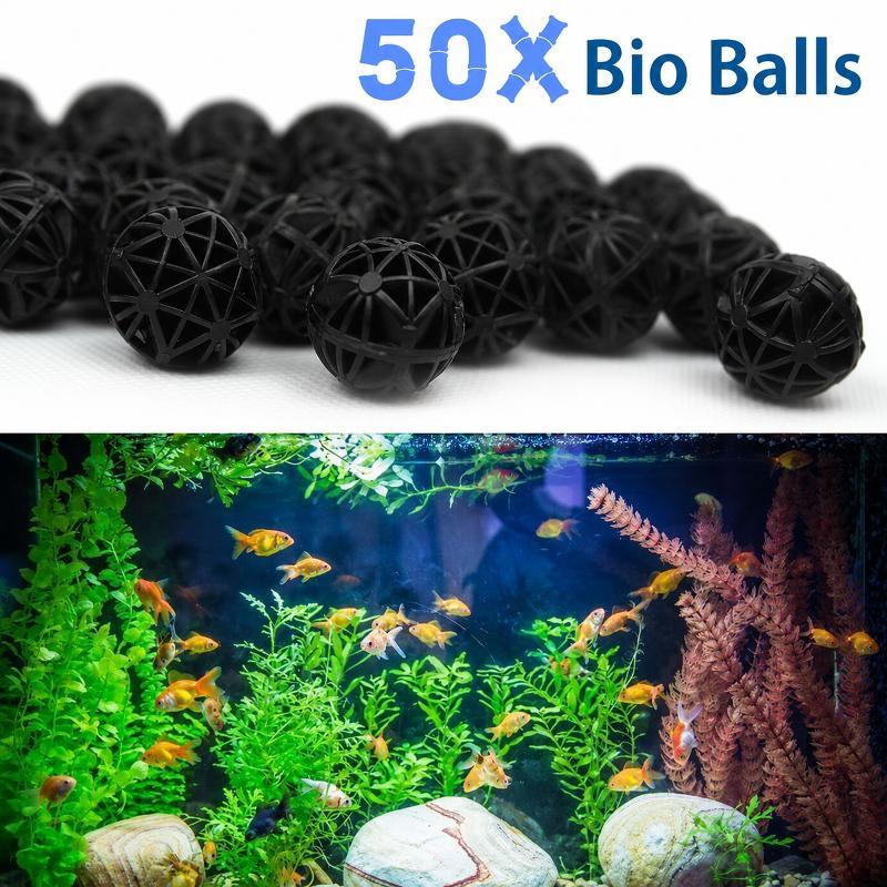 Aquael Filter Fzn - 50Pcs 16mm Aquarium Bio Filter Balls