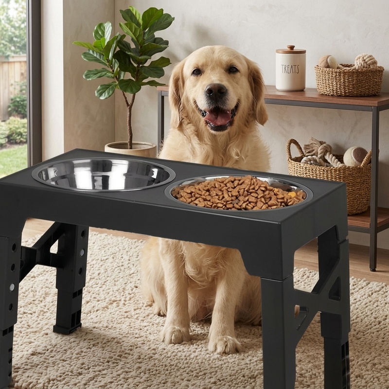 Royal Canin Food Medium - Adjustable Elevated Dog Feeder Stand with