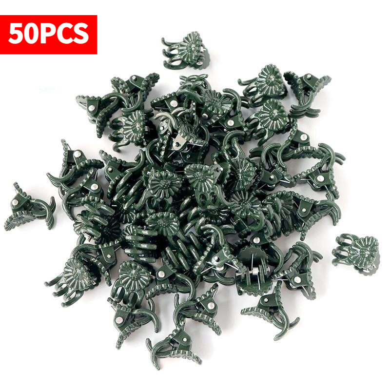 50PCS 5-Claw Dark Green Plant  - Vine Climbing Plastic recension och pris