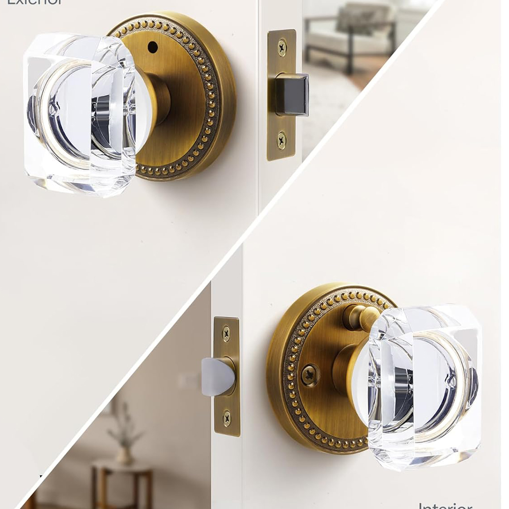 Brushed Crystal Door Handle, P - Glass Door Hinge recension och pris