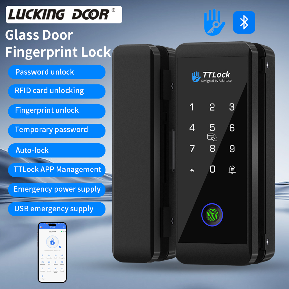 TTLOCK Smart Glass lock Finger - Glass Door Hinge recension och pris