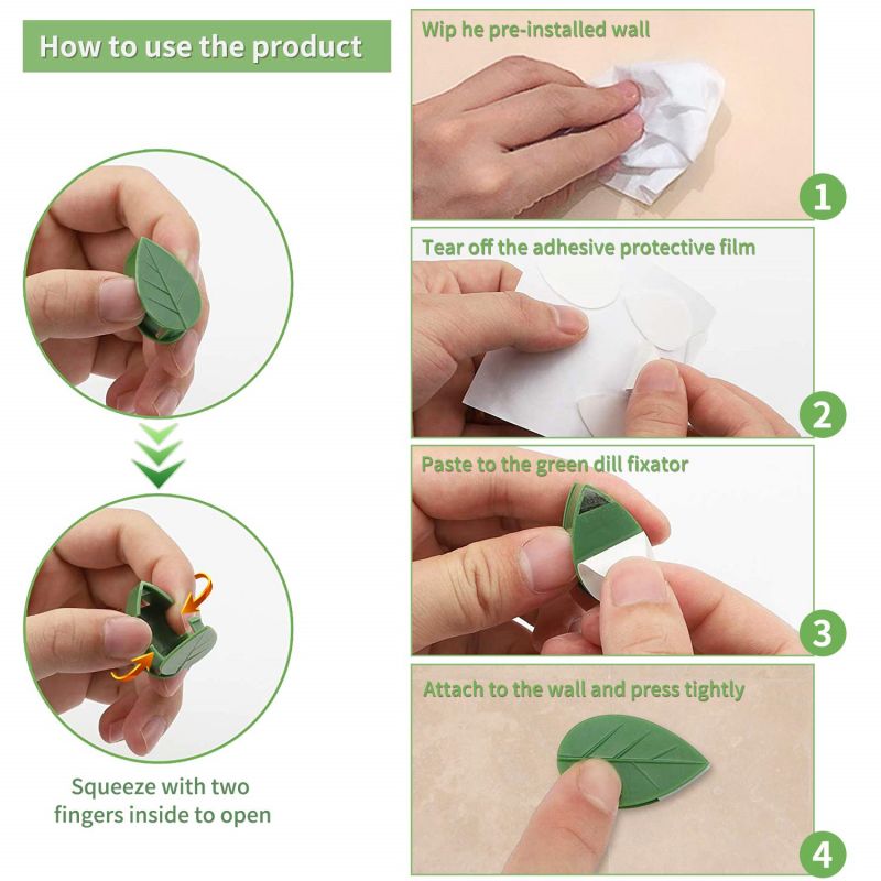 10/30/50Pcs Plant Climbing Wal - Vine Climbing Plastic recension och pris